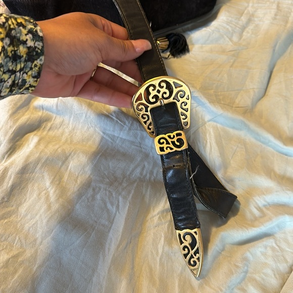 Black and gold vintage crossbody bag - Picture 6 of 9